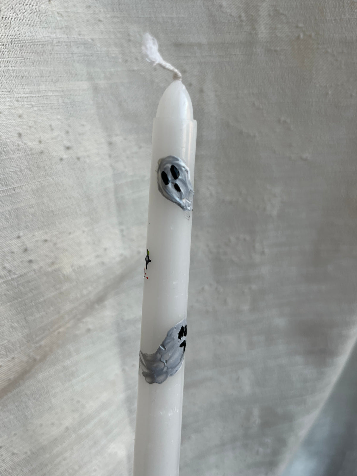 halloween ghost taper candle