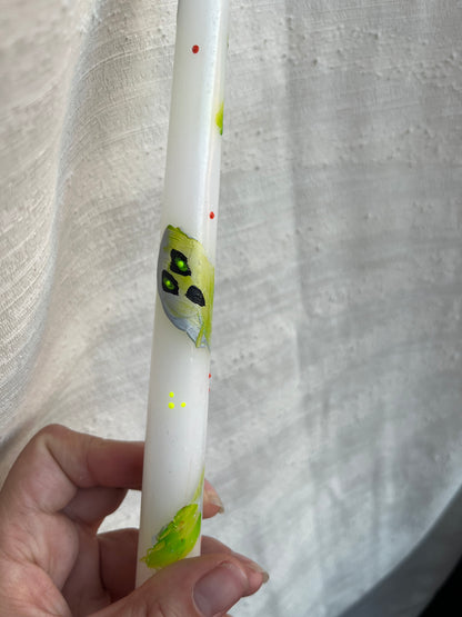 halloween ghoul taper candle