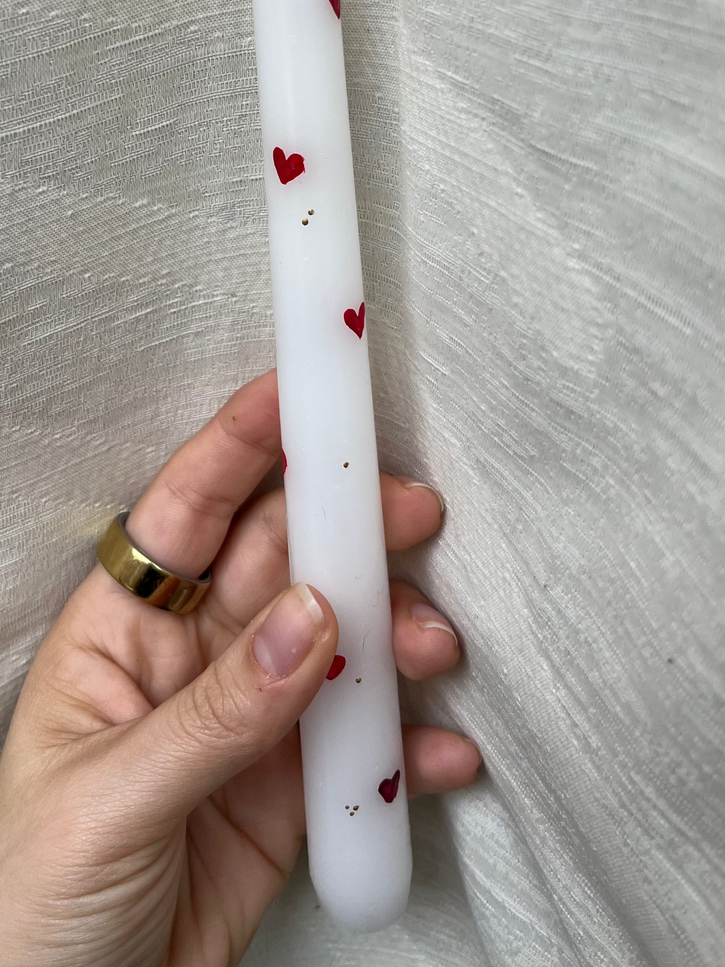 moody hearts taper candle