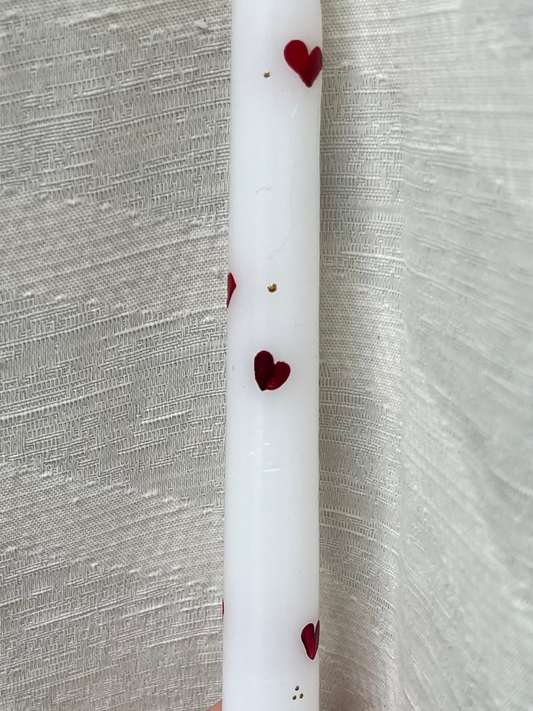 moody hearts taper candle