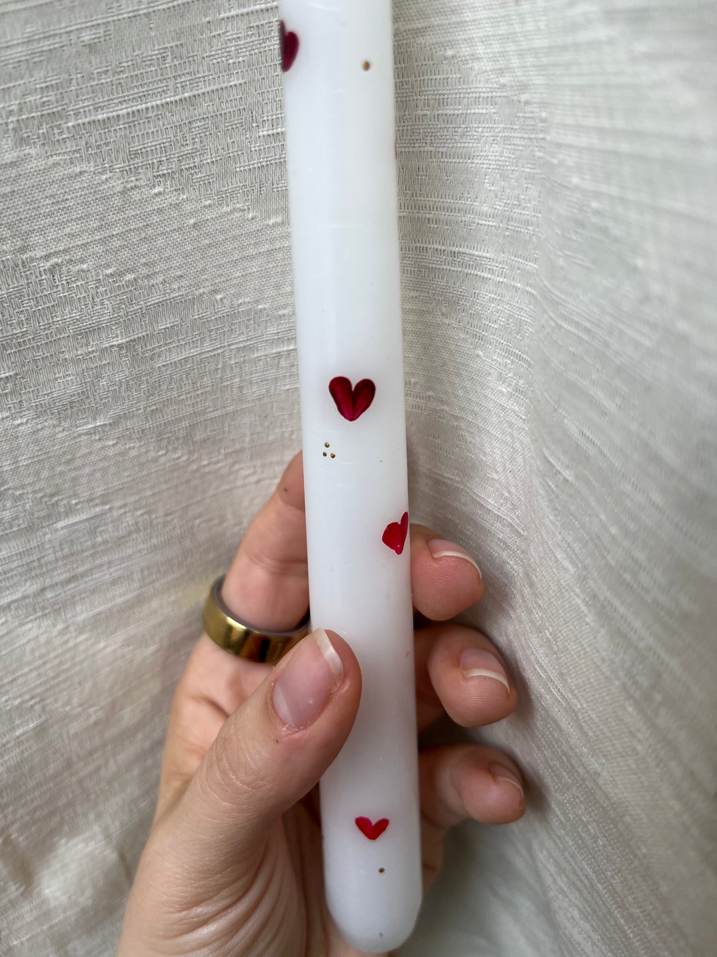 moody hearts taper candle