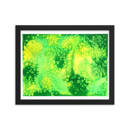 Trippy Drippy - Framed Art Print - Abstract Watercolor Matte Art Print - Made to Order