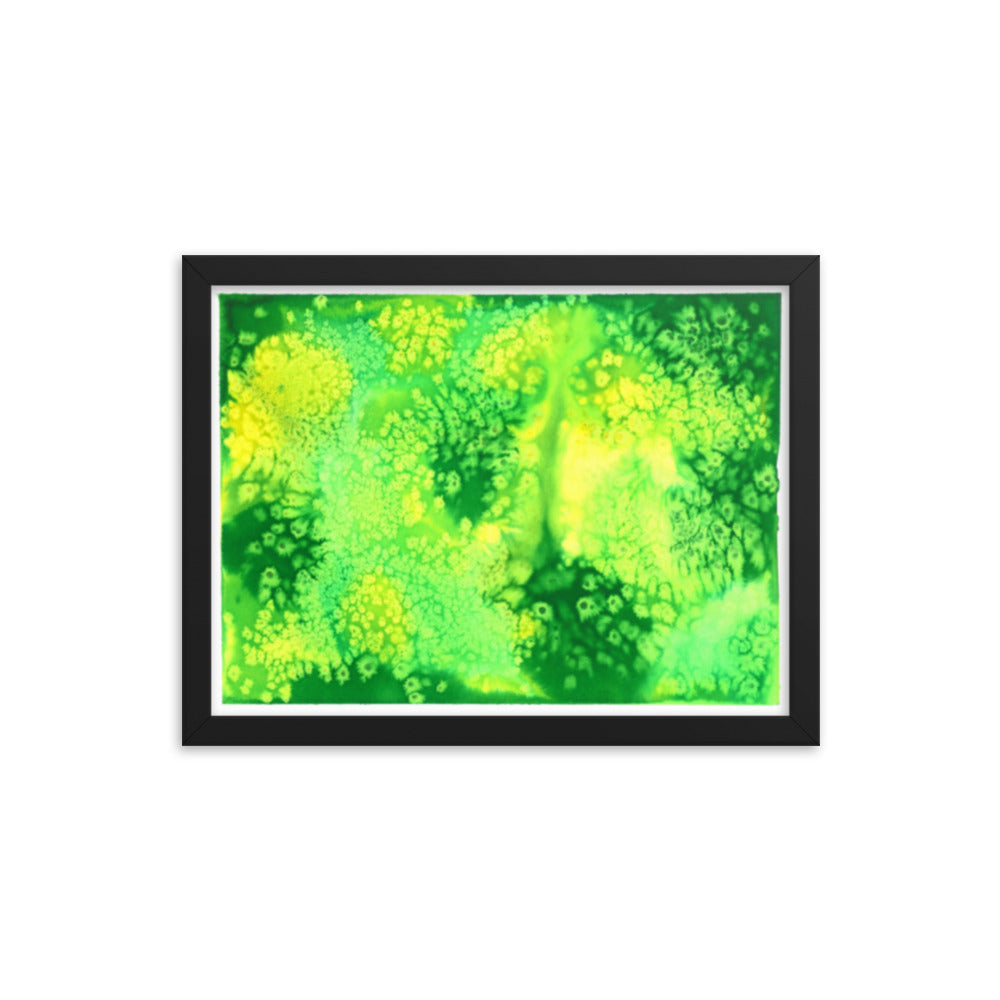 Trippy Drippy - Framed Art Print - Abstract Watercolor Matte Art Print - Made to Order