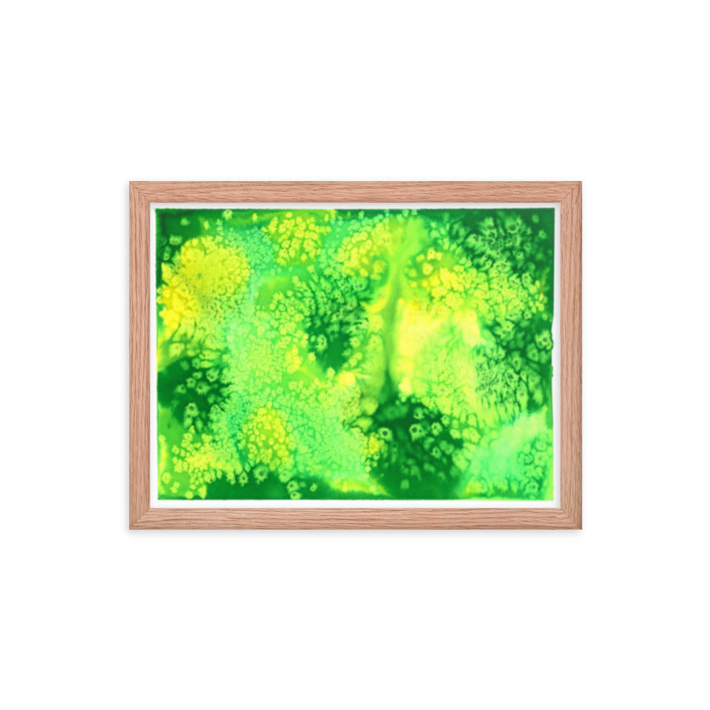 Trippy Drippy - Framed Art Print - Abstract Watercolor Matte Art Print - Made to Order