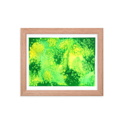 Trippy Drippy - Framed Art Print - Abstract Watercolor Matte Art Print - Made to Order