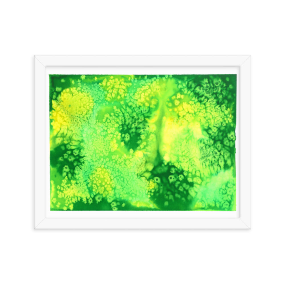 Trippy Drippy - Framed Art Print - Abstract Watercolor Matte Art Print - Made to Order