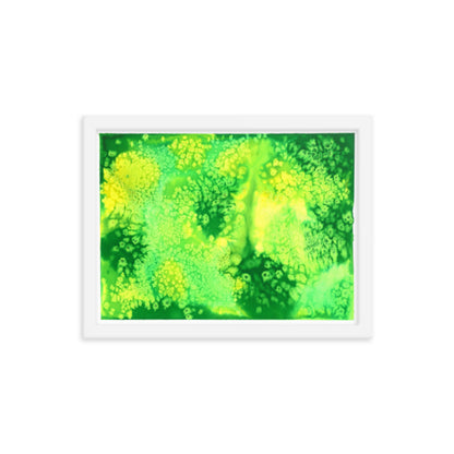 Trippy Drippy - Framed Art Print - Abstract Watercolor Matte Art Print - Made to Order