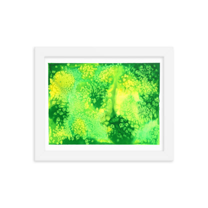 Trippy Drippy - Framed Art Print - Abstract Watercolor Matte Art Print - Made to Order