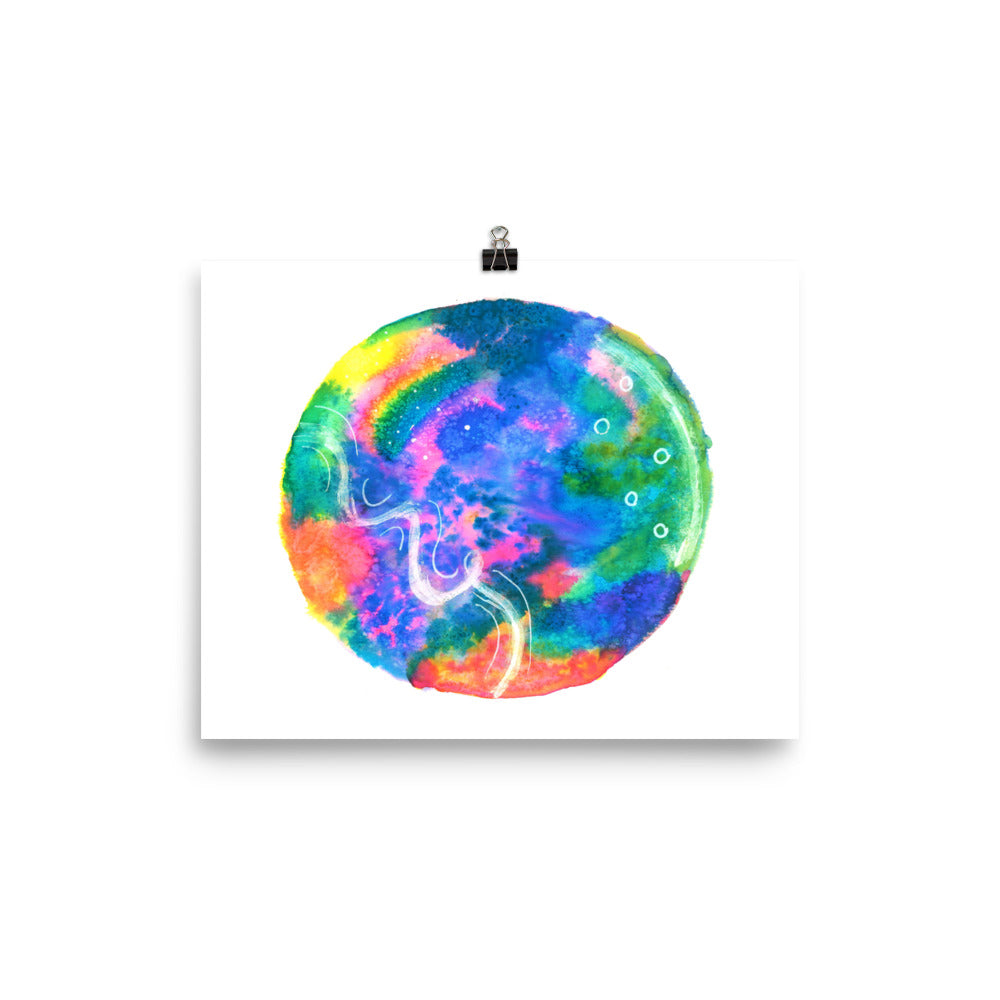 Neon Doodles - Art Print - Made to Order